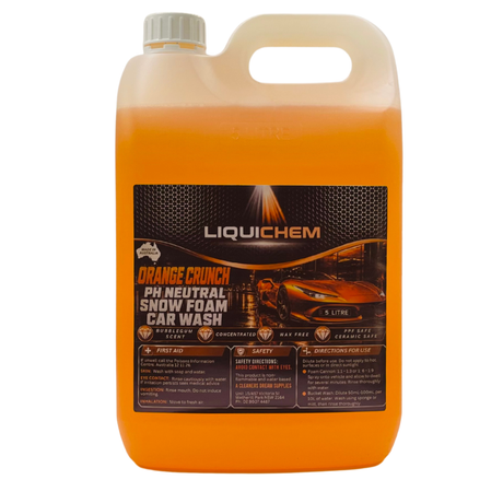 Orange Crunch pH Neutral Snow Foam Car Wash 5L