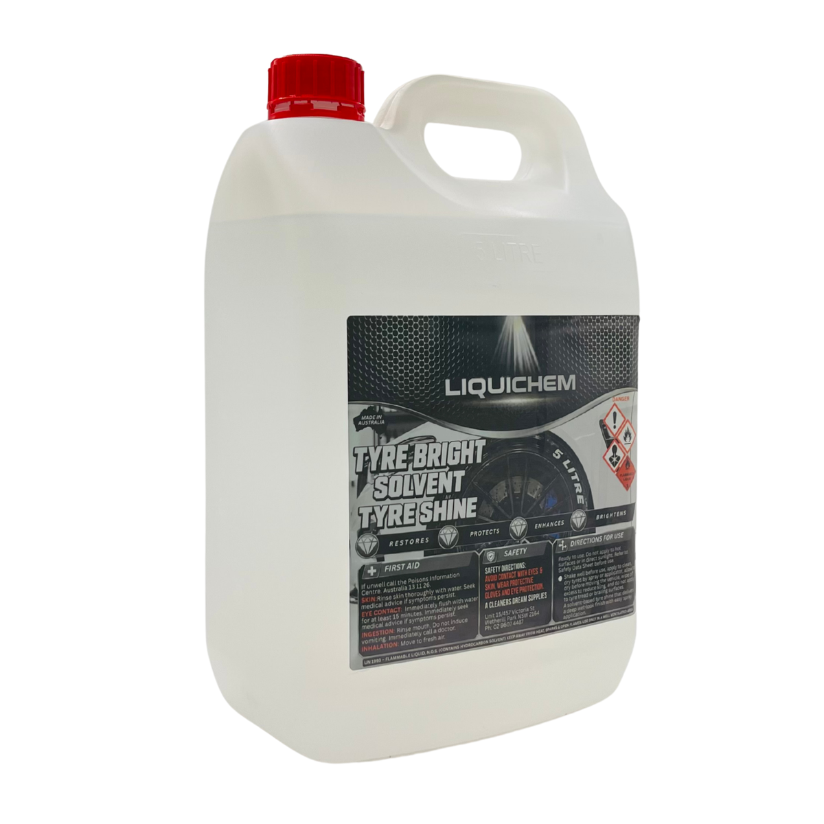 Liquichem Silicone Tyre Shine Fast Finish 5L image 2