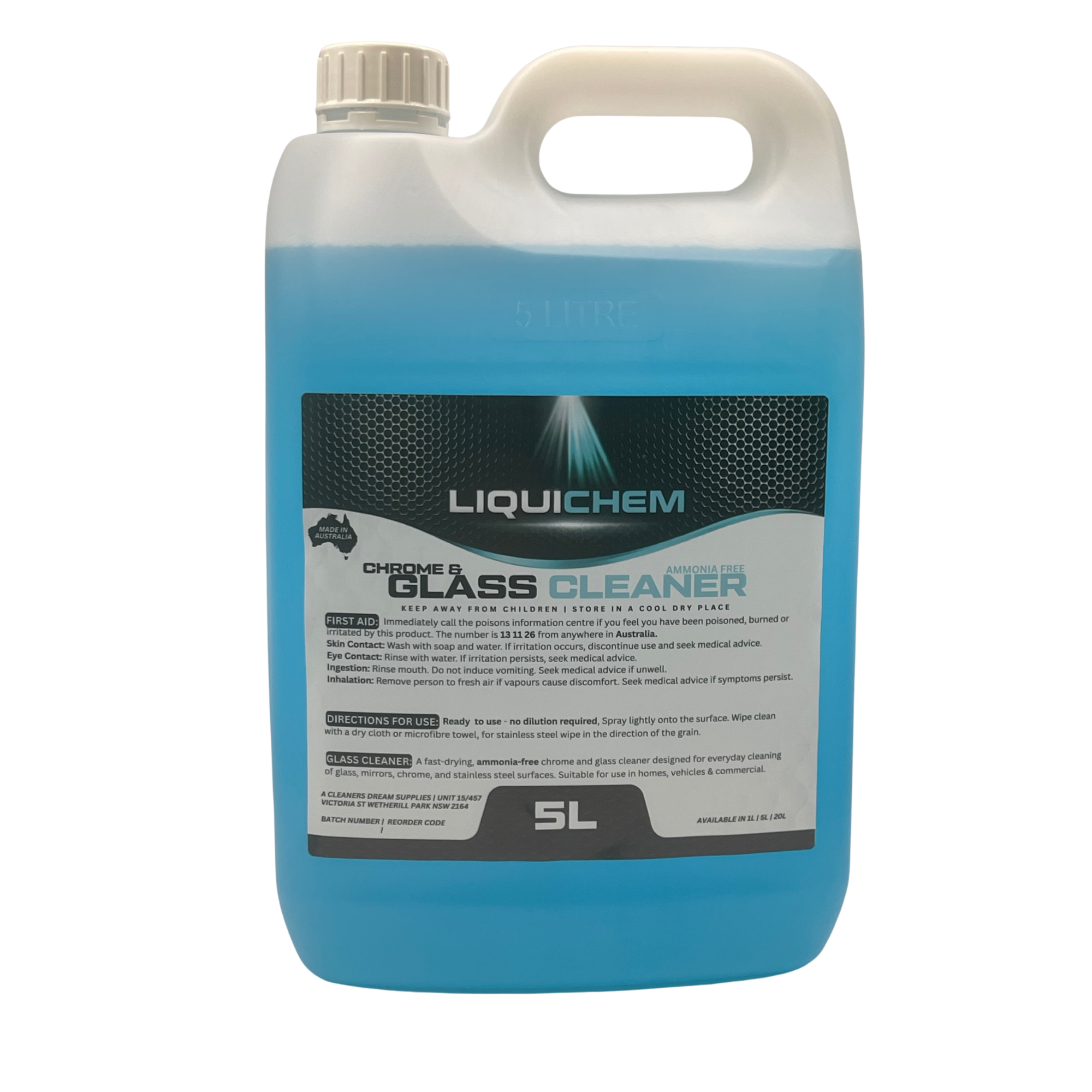 Liquichem Chrome & Glass Cleaner Streak Free