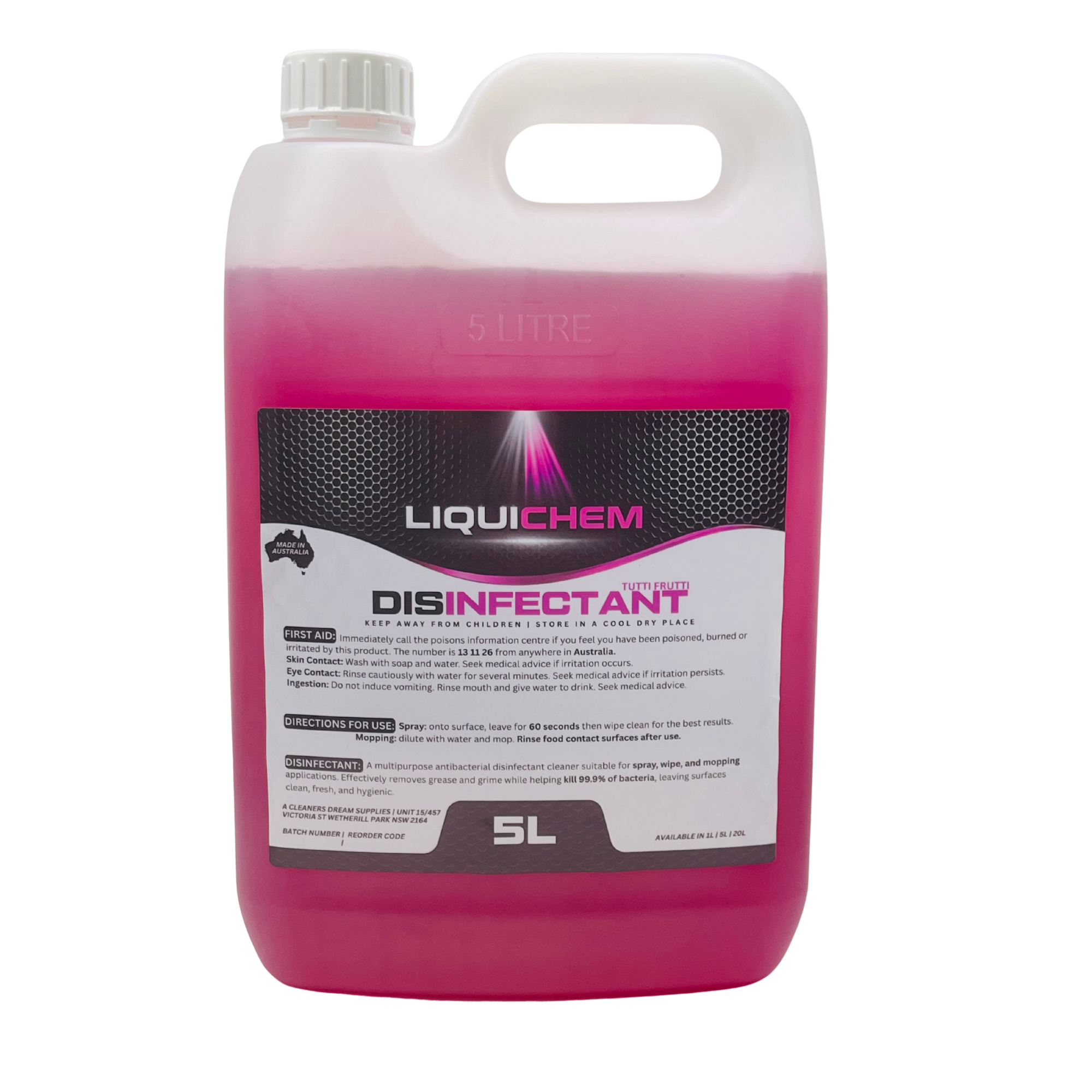 Liquichem Disinfectant Cleaner Tutti Frutti
