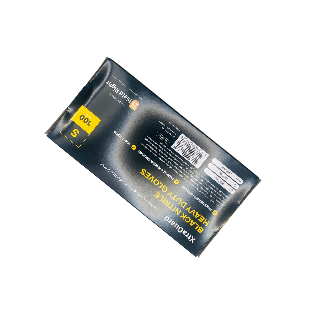 ShieldRight Extra Heavy Duty Nitrile Gloves 100 Pack