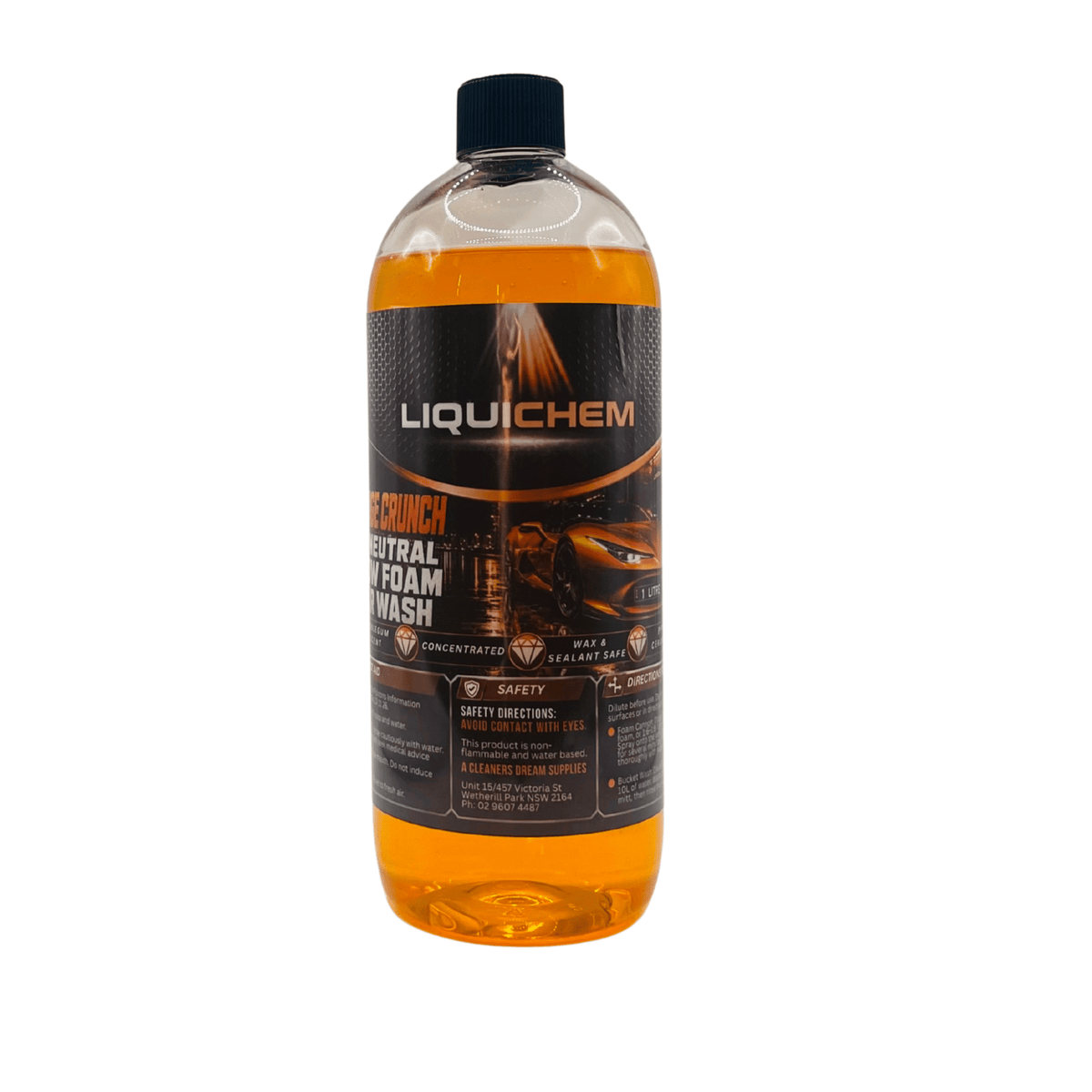 Liquichem Orange Crunch pH Neutral Snow Foam Car Wash 1L image 2