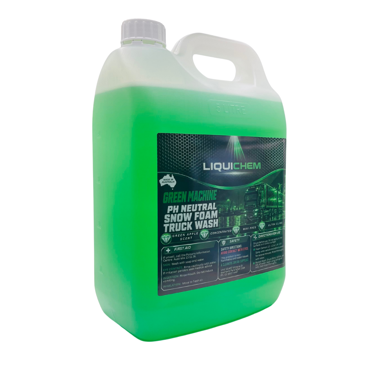 Liquichem Green Machine pH Neutral Snow Foam Truck Wash 5L image 2